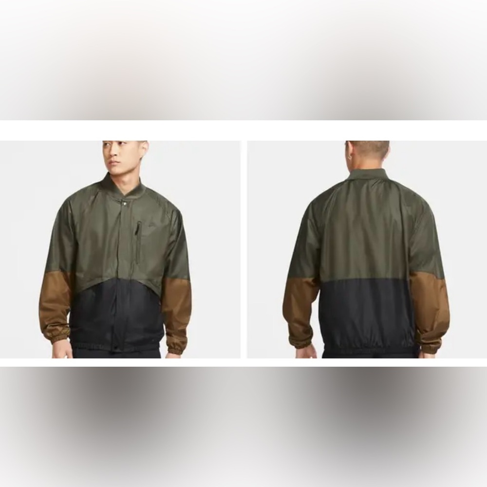 Nike SB Seaonal Men's Khaki & Black Windbreaker Jacket